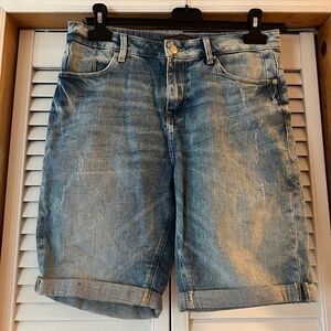 Marks and Spencers long line denim shorts, UK size 10, US size 6.